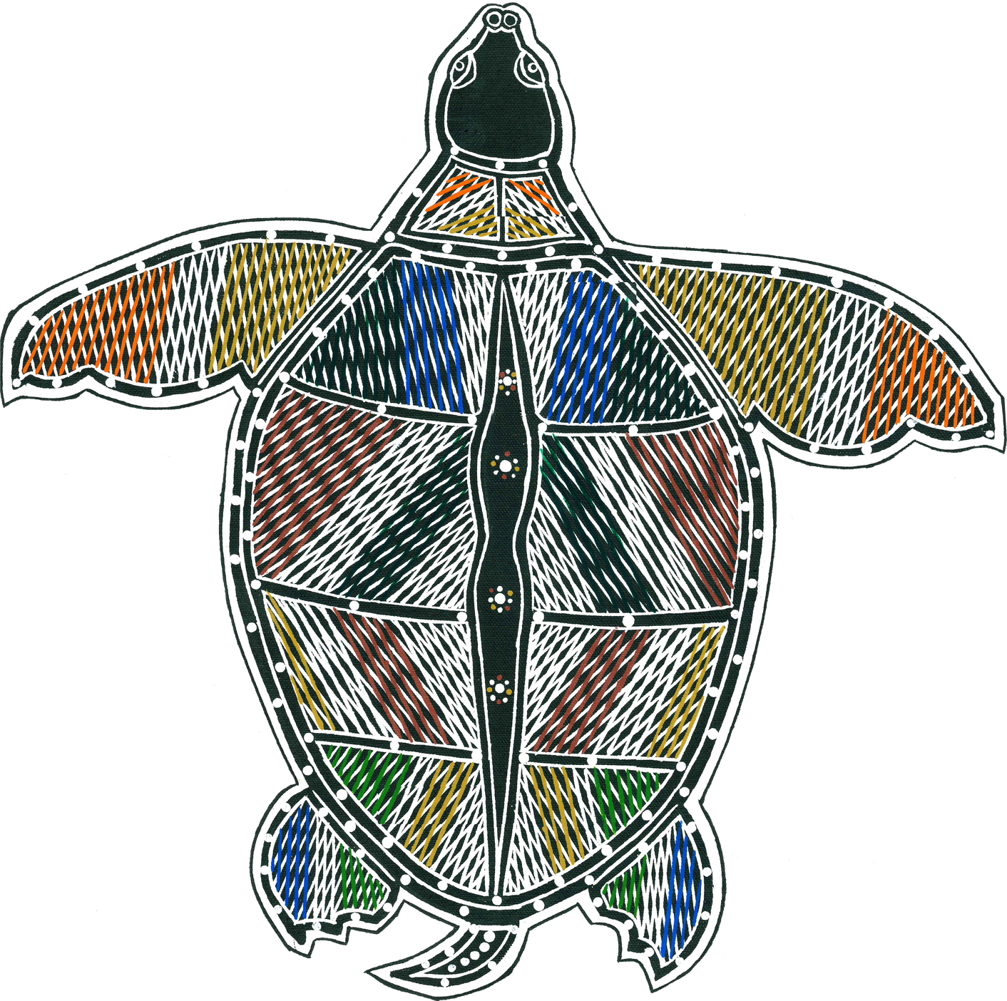 Australian Aboriginal Painting of a Turtle